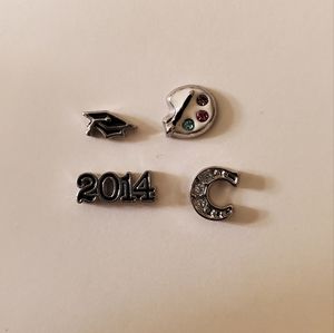 3/$18 Origami Owl School Graduation Charms Bundle